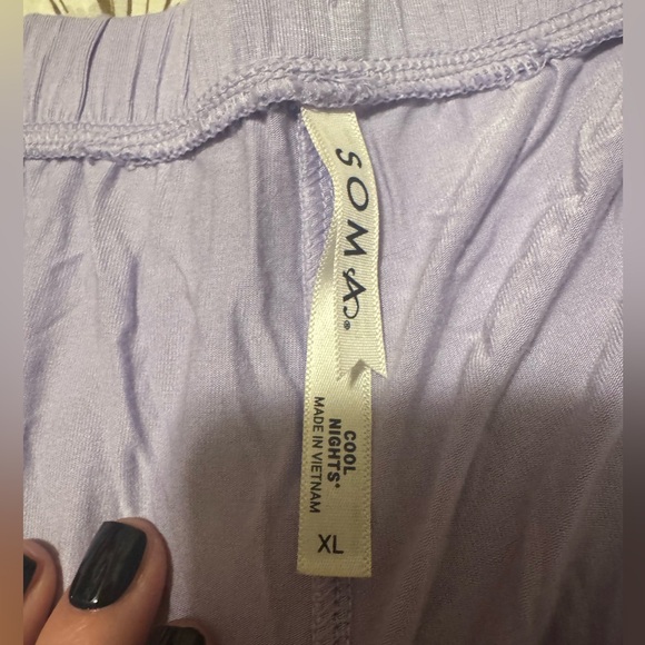 Soma Lavender Cool Nights Pajama Pants size XL - Picture 2 of 3